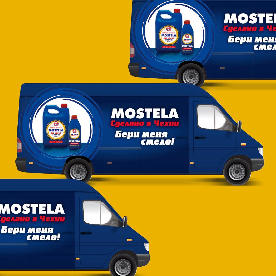 Разработка бренда моторных масел MOSTELA