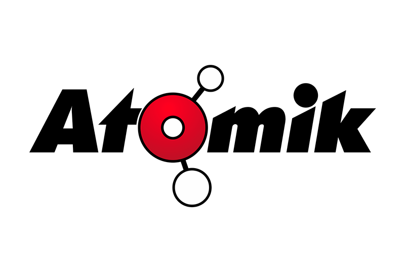 Логотип акумуляторів Атомік