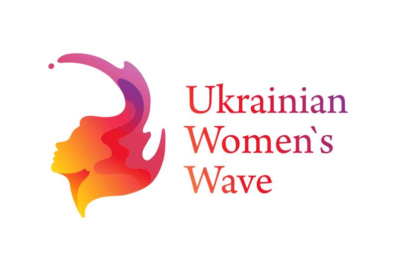 Логотип проєкту Ukrainian Women's Wave